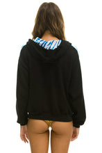 Carregar imagem no visualizador da galeria, TIGER STRIPE RELAXED PULLOVER HOODIE - BLACK // BLUE TIGER Hoodie Aviator Nation