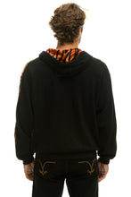 Carregar imagem no visualizador da galeria, TIGER STRIPE RELAXED ZIP HOODIE WITH POCKETS - BLACK // TIGER Hoodie Aviator Nation