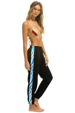 Carregar imagem no visualizador da galeria, TIGER STRIPE WOMEN&#39;S SWEATPANTS - BLACK // BLUE TIGER Women&#39;s Sweatpants Aviator Nation