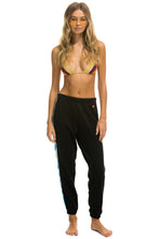 Carregar imagem no visualizador da galeria, TIGER STRIPE WOMEN&#39;S SWEATPANTS - BLACK // BLUE TIGER Women&#39;s Sweatpants Aviator Nation