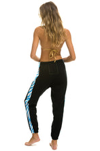Carregar imagem no visualizador da galeria, TIGER STRIPE WOMEN&#39;S SWEATPANTS - BLACK // BLUE TIGER Women&#39;s Sweatpants Aviator Nation