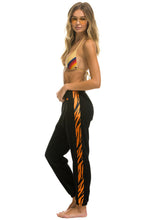 Carregar imagem no visualizador da galeria, TIGER STRIPE WOMEN&#39;S SWEATPANTS - BLACK // TIGER Women&#39;s Sweatpants Aviator Nation