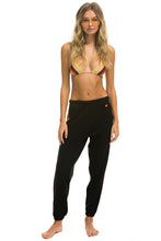Carregar imagem no visualizador da galeria, TIGER STRIPE WOMEN&#39;S SWEATPANTS - BLACK // TIGER Women&#39;s Sweatpants Aviator Nation