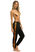 Carregar imagem no visualizador da galeria, TIGER STRIPE WOMEN&#39;S SWEATPANTS - BLACK // TIGER Women&#39;s Sweatpants Aviator Nation