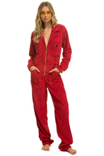 Carregar imagem no visualizador da galeria, UNISEX CORDUROY FLIGHT SUIT - CHERRY Flight Suit Aviator Nation