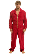Carregar imagem no visualizador da galeria, UNISEX CORDUROY FLIGHT SUIT - CHERRY Flight Suit Aviator Nation