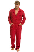 Carregar imagem no visualizador da galeria, UNISEX CORDUROY FLIGHT SUIT - CHERRY Flight Suit Aviator Nation