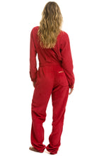 Carregar imagem no visualizador da galeria, UNISEX CORDUROY FLIGHT SUIT - CHERRY Flight Suit Aviator Nation
