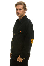 Load image into Gallery viewer, UNISEX OVERSIZED CONCERT 4 POCKET DENIM JACKET - VINTAGE BLACK Denim Jacket Aviator Nation