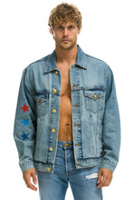 Load image into Gallery viewer, UNISEX OVERSIZED CONCERT 4 POCKET DENIM JACKET - VINTAGE Denim Jacket Aviator Nation