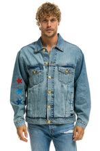 Load image into Gallery viewer, UNISEX OVERSIZED CONCERT 4 POCKET DENIM JACKET - VINTAGE Denim Jacket Aviator Nation