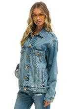 Load image into Gallery viewer, UNISEX OVERSIZED CONCERT 4 POCKET DENIM JACKET - VINTAGE Denim Jacket Aviator Nation