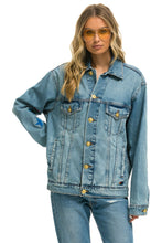 Load image into Gallery viewer, UNISEX OVERSIZED CONCERT 4 POCKET DENIM JACKET - VINTAGE Denim Jacket Aviator Nation