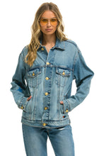 Load image into Gallery viewer, UNISEX OVERSIZED CONCERT 4 POCKET DENIM JACKET - VINTAGE Denim Jacket Aviator Nation