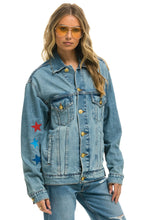 Load image into Gallery viewer, UNISEX OVERSIZED CONCERT 4 POCKET DENIM JACKET - VINTAGE Denim Jacket Aviator Nation
