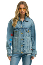 Load image into Gallery viewer, UNISEX OVERSIZED CONCERT 4 POCKET DENIM JACKET - VINTAGE Denim Jacket Aviator Nation