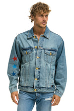 Load image into Gallery viewer, UNISEX OVERSIZED CONCERT 4 POCKET DENIM JACKET - VINTAGE Denim Jacket Aviator Nation