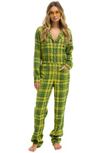 Load image into Gallery viewer, UNISEX PLAID FLIGHT SUIT - AVOCADO PLAID Flight Suit Aviator Nation