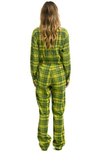 UNISEX PLAID FLIGHT SUIT - AVOCADO PLAID Flight Suit Aviator Nation