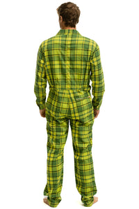 UNISEX PLAID FLIGHT SUIT - AVOCADO PLAID Flight Suit Aviator Nation