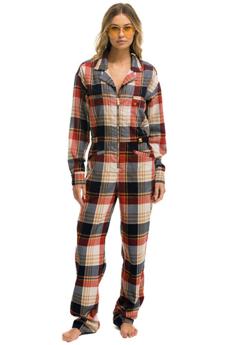 UNISEX PLAID FLIGHT SUIT - COWBOY PLAID Flight Suit Aviator Nation