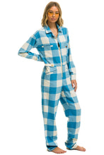 Carregar imagem no visualizador da galeria, UNISEX PLAID FLIGHT SUIT - SKY PLAID Flight Suit Aviator Nation