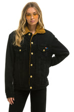 Load image into Gallery viewer, UNISEX RANCH SHERPA DENIM JACKET - VINTAGE BLACK Denim Jacket Aviator Nation