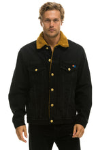 Load image into Gallery viewer, UNISEX RANCH SHERPA DENIM JACKET - VINTAGE BLACK Denim Jacket Aviator Nation