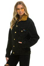 Load image into Gallery viewer, UNISEX RANCH SHERPA DENIM JACKET - VINTAGE BLACK Denim Jacket Aviator Nation
