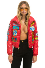 Load image into Gallery viewer, VINTAGE APRES PUFFER JACKET - CHERRY GLOSSY Women&#39;s Outerwear Aviator Nation