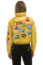 Load image into Gallery viewer, VINTAGE APRES PUFFER JACKET -KHAKI GLOSSY Women&#39;s Outerwear Aviator Nation