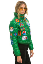 Load image into Gallery viewer, VINTAGE PATCH APRES PUFFER JACKET - AMAZON GLOSSY Women&#39;s Outerwear Aviator Nation
