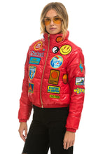 Load image into Gallery viewer, VINTAGE PATCH APRES PUFFER JACKET - CHERRY GLOSSY Women&#39;s Outerwear Aviator Nation