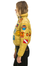 Load image into Gallery viewer, VINTAGE PATCH APRES PUFFER JACKET - HONEY GLOSSY Women&#39;s Outerwear Aviator Nation