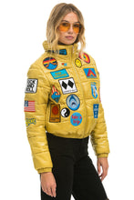 Load image into Gallery viewer, VINTAGE PATCH APRES PUFFER JACKET - HONEY GLOSSY Women&#39;s Outerwear Aviator Nation