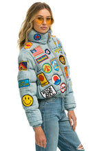 Load image into Gallery viewer, VINTAGE PATCH DENIM APRES PUFFER JACKET - VINTAGE Women&#39;s Outerwear Aviator Nation