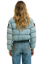 Load image into Gallery viewer, VINTAGE PATCH DENIM APRES PUFFER JACKET - VINTAGE Women&#39;s Outerwear Aviator Nation