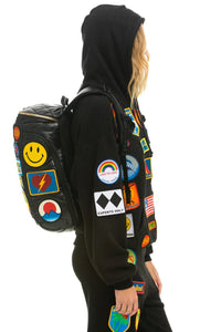 VINTAGE PATCH PUFFER BACKPACK - BLACK Backpack Aviator Nation