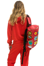 Load image into Gallery viewer, VINTAGE PATCH PUFFER BACKPACK - CHERRY Backpack Aviator Nation