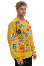 Load image into Gallery viewer, VINTAGE PATCH RELAXED CREW SWEATSHIRT - KHAKI Sweatshirt Aviator Nation
