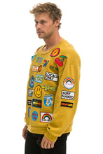 Load image into Gallery viewer, VINTAGE PATCH RELAXED CREW SWEATSHIRT - KHAKI Sweatshirt Aviator Nation