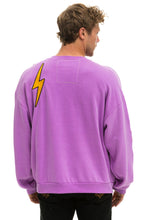 Load image into Gallery viewer, VINTAGE PATCH RELAXED CREW SWEATSHIRT - NEON PURPLE Sweatshirt Aviator Nation