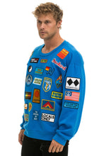 Load image into Gallery viewer, VINTAGE PATCH RELAXED CREW SWEATSHIRT - OCEAN Sweatshirt Aviator Nation