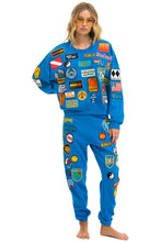 Load image into Gallery viewer, VINTAGE PATCH RELAXED CREW SWEATSHIRT - OCEAN Sweatshirt Aviator Nation
