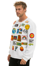 Load image into Gallery viewer, VINTAGE PATCH RELAXED CREW SWEATSHIRT - WHITE Sweatshirt Aviator Nation