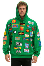 Load image into Gallery viewer, VINTAGE PATCH RELAXED PULLOVER HOODIE- KELLY GREEN Hoodie Aviator Nation