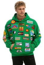 Load image into Gallery viewer, VINTAGE PATCH RELAXED PULLOVER HOODIE- KELLY GREEN Hoodie Aviator Nation
