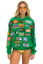 Load image into Gallery viewer, VINTAGE PATCH RELAXED PULLOVER HOODIE- KELLY GREEN Hoodie Aviator Nation