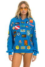 Load image into Gallery viewer, VINTAGE PATCH RELAXED PULLOVER HOODIE- OCEAN Hoodie Aviator Nation