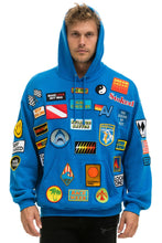 Load image into Gallery viewer, VINTAGE PATCH RELAXED PULLOVER HOODIE- OCEAN Hoodie Aviator Nation